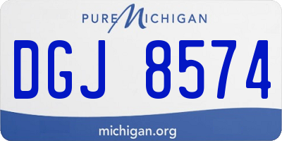 MI license plate DGJ8574