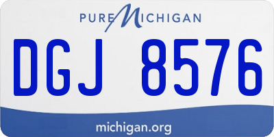 MI license plate DGJ8576