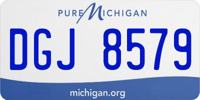 MI license plate DGJ8579