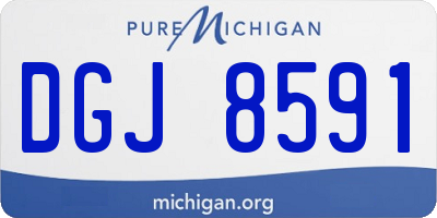 MI license plate DGJ8591