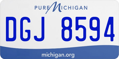 MI license plate DGJ8594