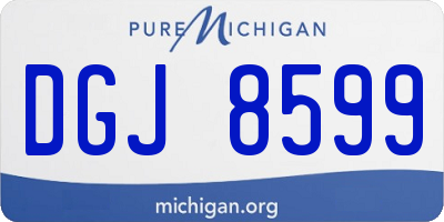 MI license plate DGJ8599