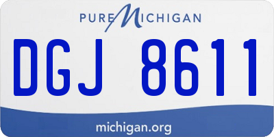 MI license plate DGJ8611