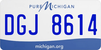 MI license plate DGJ8614