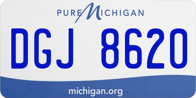 MI license plate DGJ8620