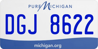 MI license plate DGJ8622
