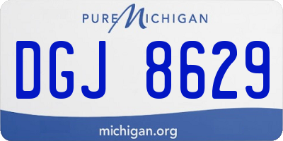 MI license plate DGJ8629