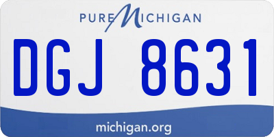 MI license plate DGJ8631