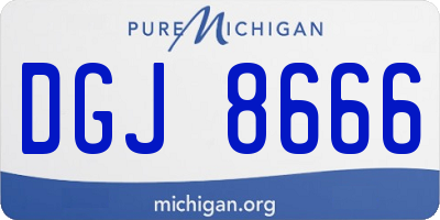 MI license plate DGJ8666