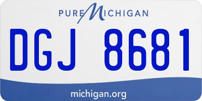 MI license plate DGJ8681