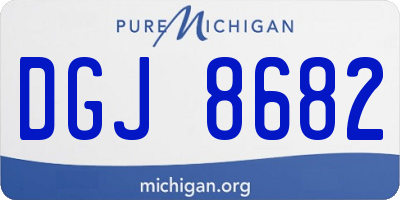 MI license plate DGJ8682