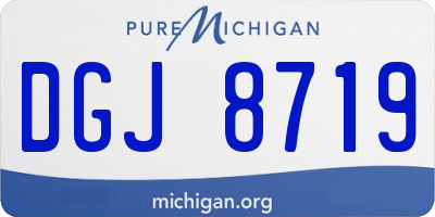 MI license plate DGJ8719