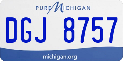 MI license plate DGJ8757