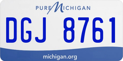 MI license plate DGJ8761