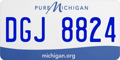 MI license plate DGJ8824