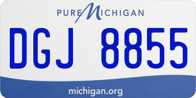 MI license plate DGJ8855