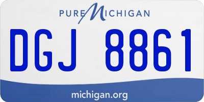 MI license plate DGJ8861