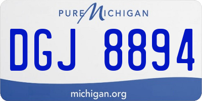 MI license plate DGJ8894