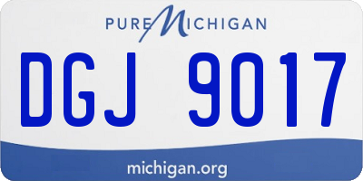 MI license plate DGJ9017