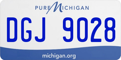 MI license plate DGJ9028