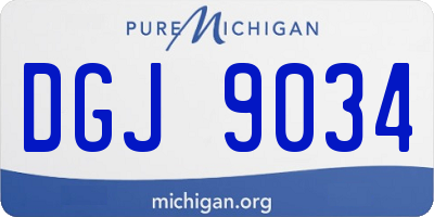 MI license plate DGJ9034