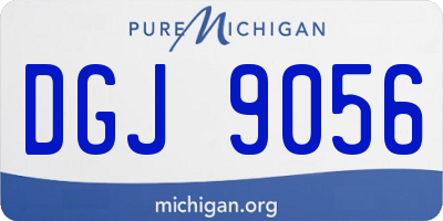 MI license plate DGJ9056