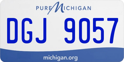 MI license plate DGJ9057