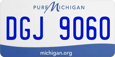 MI license plate DGJ9060
