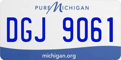 MI license plate DGJ9061