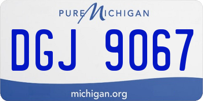 MI license plate DGJ9067