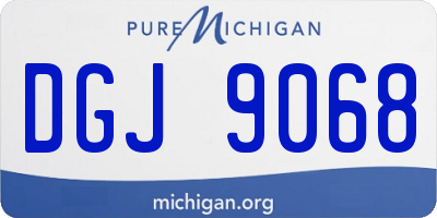 MI license plate DGJ9068