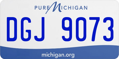 MI license plate DGJ9073