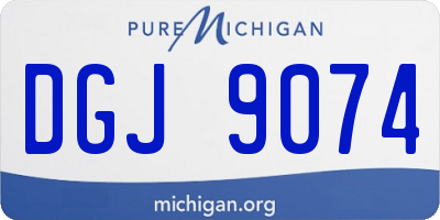 MI license plate DGJ9074