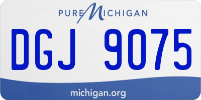 MI license plate DGJ9075