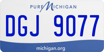 MI license plate DGJ9077