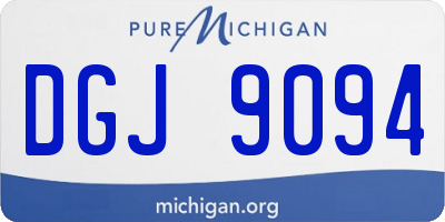 MI license plate DGJ9094