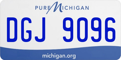 MI license plate DGJ9096