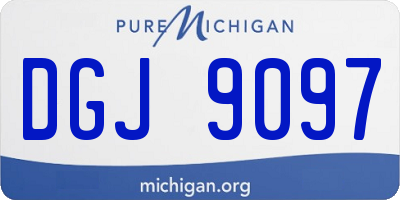 MI license plate DGJ9097