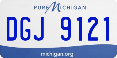 MI license plate DGJ9121