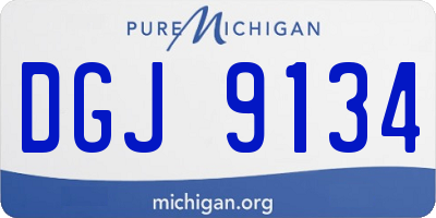 MI license plate DGJ9134