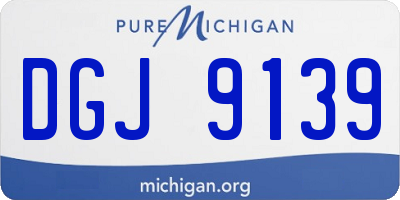 MI license plate DGJ9139