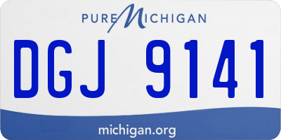 MI license plate DGJ9141