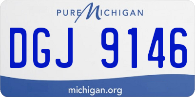 MI license plate DGJ9146