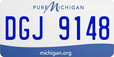 MI license plate DGJ9148