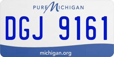 MI license plate DGJ9161