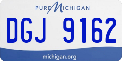 MI license plate DGJ9162