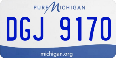 MI license plate DGJ9170