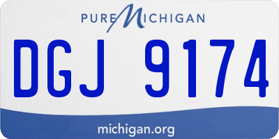 MI license plate DGJ9174