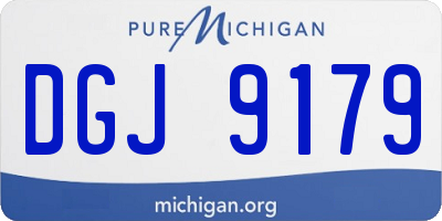 MI license plate DGJ9179