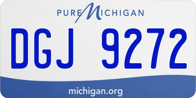 MI license plate DGJ9272